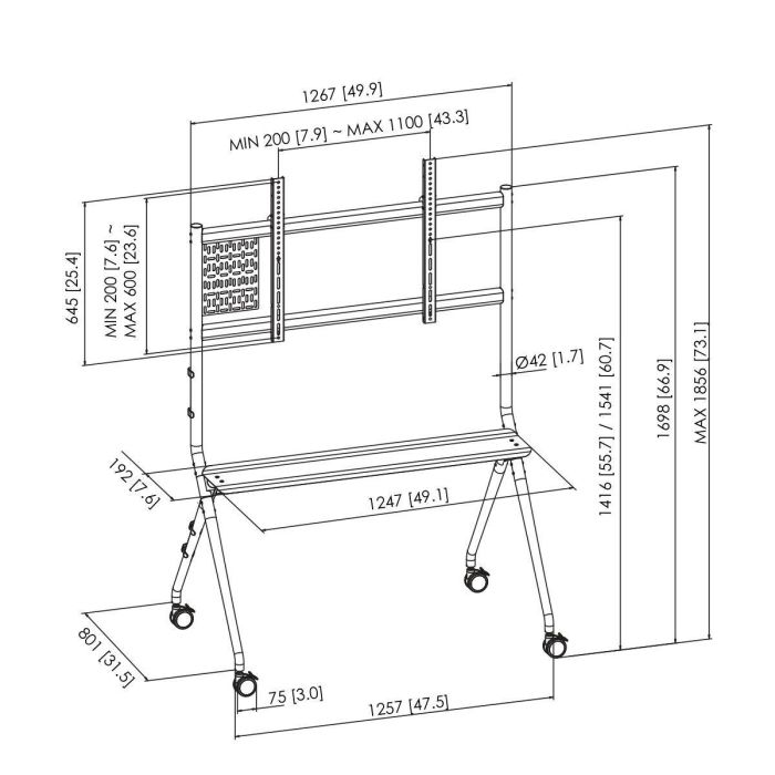 Soporte de Mesa para Pantalla Vogel's 7410210 65" 98" 4 Soporte de Mesa para Pantalla Vogel's 7410210 65" 98" 4