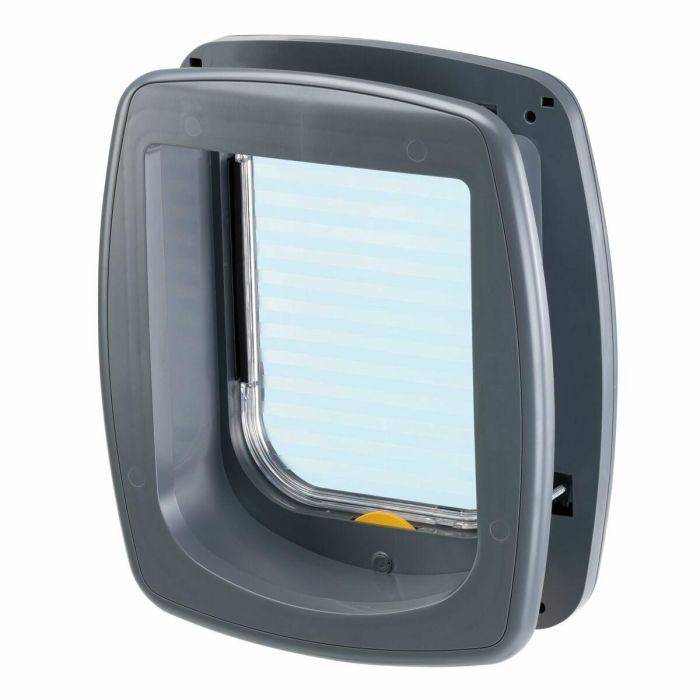 Puerta para gatos - FERPLAST - Columpio 9 - 26,2 x 10,2 x h 31,2 cm - Gris 1