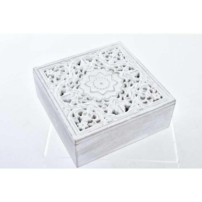 Joyero Arabe DKD Home Decor Blanco 20 x 8 x 20 cm Set de 2 (4 Unidades) 3 Joyero Arabe DKD Home Decor Blanco 20 x 8 x 20 cm Set de 2 (4 Unidades) 3