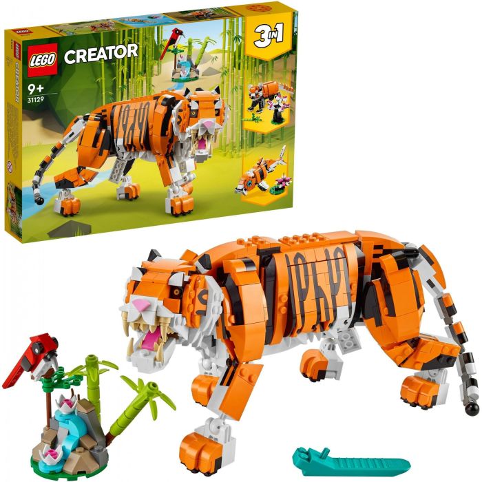 LEGO 31129 Creator 3 en 1 Su Majestad el Tigre, Set de Construcción de Juguetes de Animales para Niños y Niñas 9+ años 16 LEGO 31129 Creator 3 en 1 Su Majestad el Tigre, Set de Construcción de Juguetes de Animales para Niños y Niñas 9+ años 16