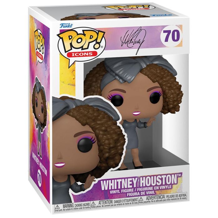 Funko Pop Rocks Whitney Houston - Figura de Vinilo de 9cm con Caja Original 2
