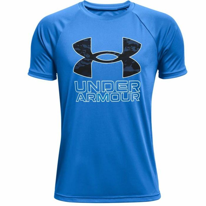 Camiseta de Manga Corta Niño Under Armour Tech Hybrid Azul XL 0 Camiseta de Manga Corta Niño Under Armour Tech Hybrid Azul XL 0