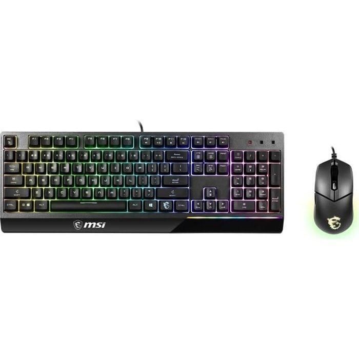 Paquete combinado de teclado y mouse MSI Vigor GK30