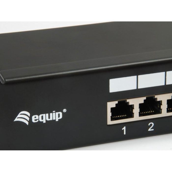 Equip Patchpanel 16x RJ45 Cat6 19" FTP 1HE ISO/IEC schwarz 2