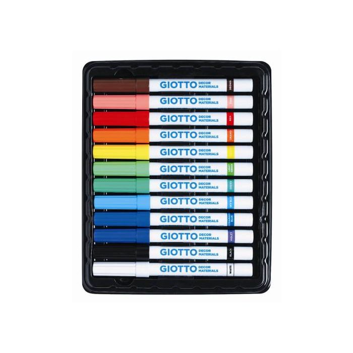 Giotto Rotulador Decor Materials Caja de 12 Unidades Colores Surtidos 1 Giotto Rotulador Decor Materials Caja de 12 Unidades Colores Surtidos 1