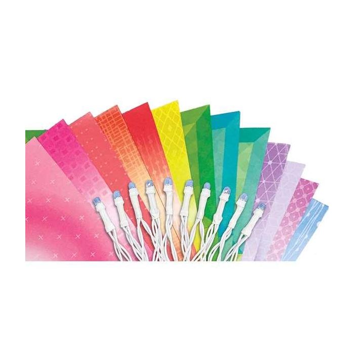 Kidz Maker Luces de Flores Origami - Kit de Papiroflexia Creativa con Luces LED Decorativas, Funciona con Pilas, Edad Mínima 5 Años 3 Kidz Maker Luces de Flores Origami - Kit de Papiroflexia Creativa con Luces LED Decorativas, Funciona con Pilas, Edad Mínima 5 Años 3