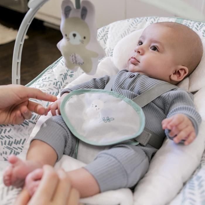 Ingenuity Tumbona Balancín 3 en 1 Keep Cozy Abeto con Vibraciones, 2 Posiciones de Reclinado y Reposacabezas - Hasta 18 kg, Desde Nacimiento 4