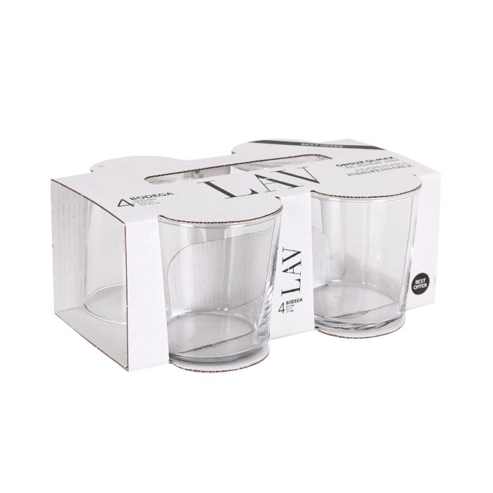 Set de 4 vasos pinta 340 cc Best - Lav (12 Cajas) 5 Set de 4 vasos pinta 340 cc Best - Lav (12 Cajas) 5