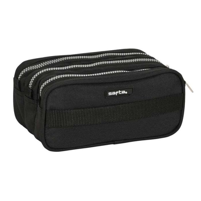 Estuche Escolar Safta Stone Negro 21,5 x 10 x 8 cm 5