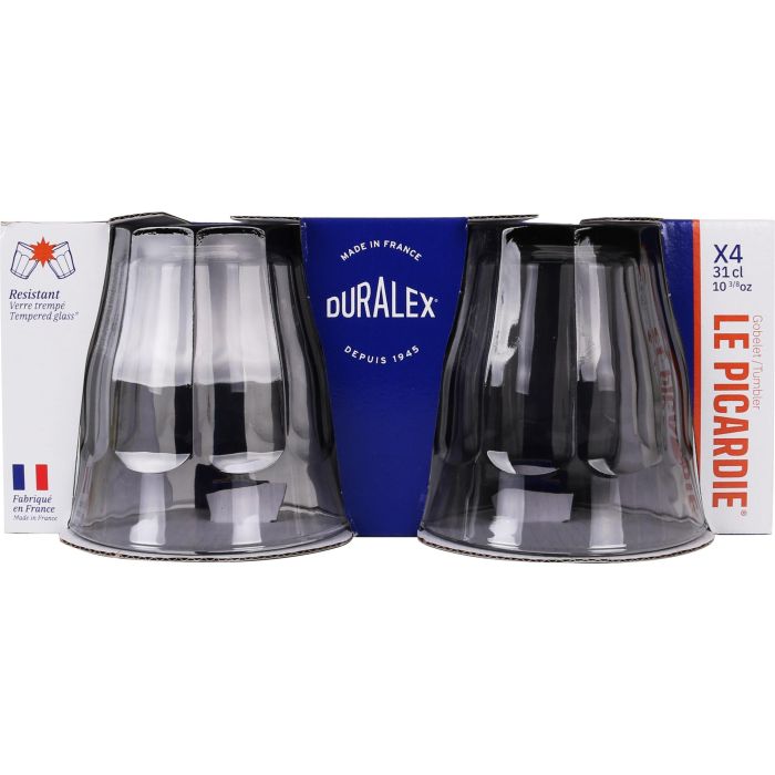 Duralex Set de 4 Vasos Picardie 31 cl Gris (12 Cajas) 1