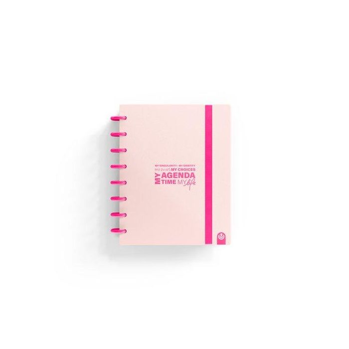 Agenda Carchivo Ingeniox My Week No Fechado Tapa Pp Con Goma A5 S/V Neon Pastel Rosa