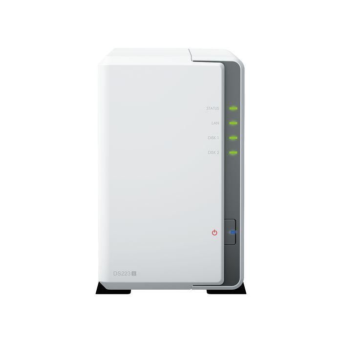 Synology DiskStation DS223J servidor de almacenamiento NAS Escritorio Realtek RTD1619B 1 GB DDR4 DiskStation Manager Blanco Synology DiskStation DS223J servidor de almacenamiento NAS Escritorio Realtek RTD1619B 1 GB DDR4 DiskStation Manager Blanco