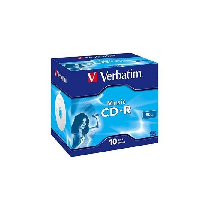 VERBATIM CD-R AUDIO 80m (Pack de 10 unidades) VERBATIM CD-R AUDIO 80m (Pack de 10 unidades)