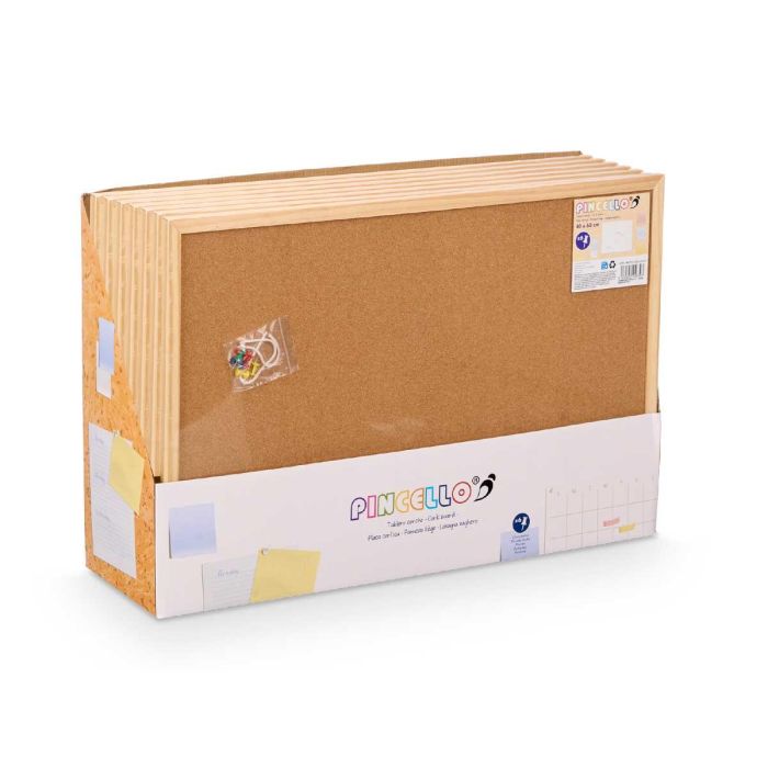 Tablero Corcho 40X60Cm Pincello (12 Unidades) 2 Tablero Corcho 40X60Cm Pincello (12 Unidades) 2