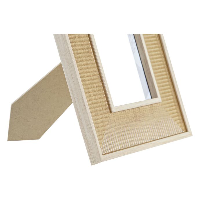 DKD Home Decor Marco para Fotos 10x15 cm Estilo Scandi, Fabricado en MDF Color Natural. Medidas del Marco: 19x24x1.5 cm 1