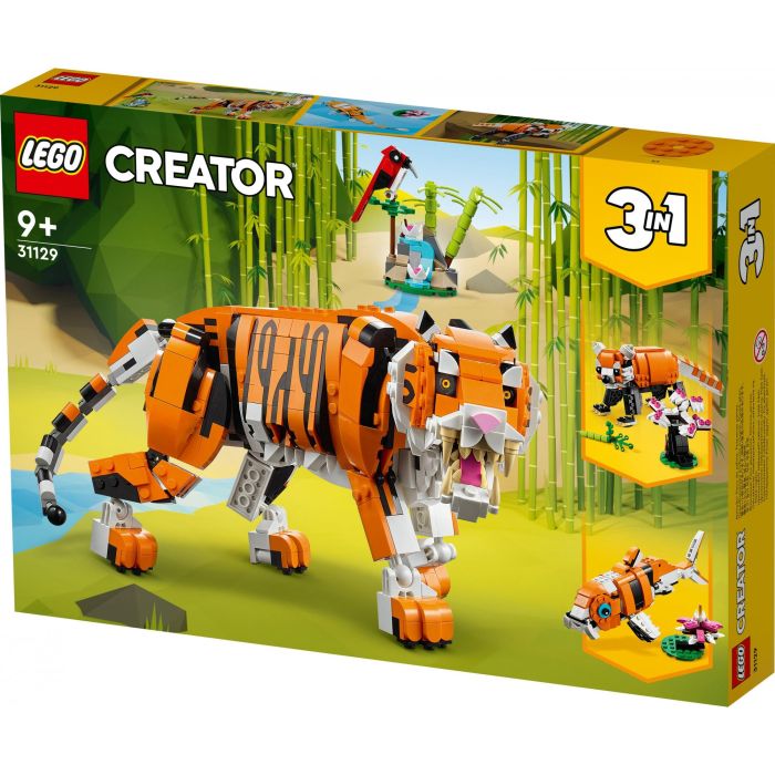 LEGO 31129 Creator 3 en 1 Su Majestad el Tigre, Set de Construcción de Juguetes de Animales para Niños y Niñas 9+ años 13 LEGO 31129 Creator 3 en 1 Su Majestad el Tigre, Set de Construcción de Juguetes de Animales para Niños y Niñas 9+ años 13