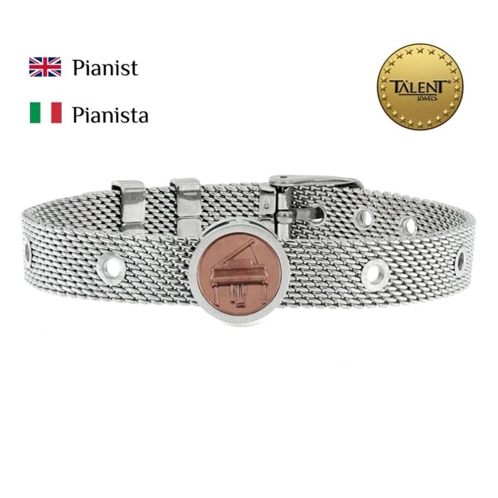Pulsera Unisex Pianist Talent Jewels TJA-4-06-02-1-235 Plateado 1 Pulsera Unisex Pianist Talent Jewels TJA-4-06-02-1-235 Plateado 1