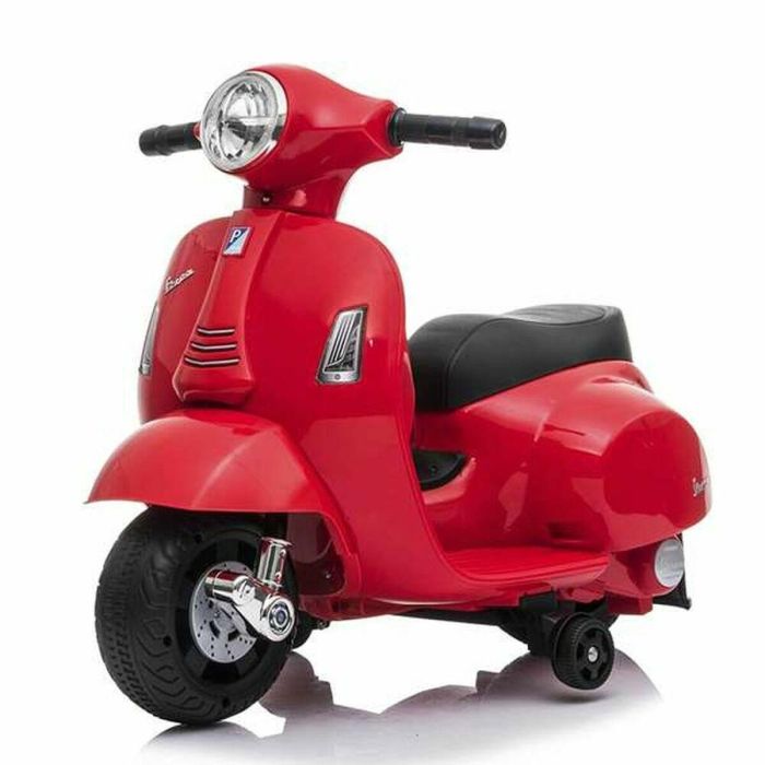 Ociotrends Moto Mini Vespa Eléctrica para Niños, 6V 4Ah, Roja