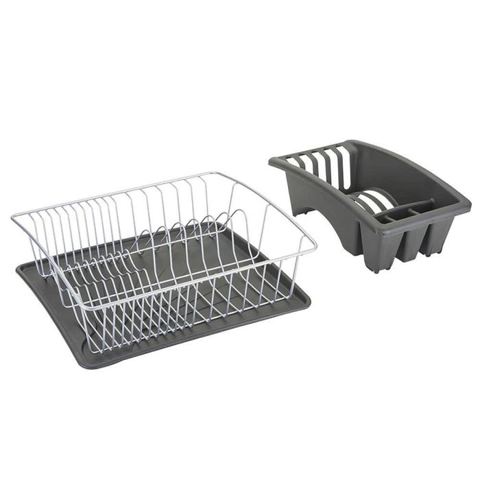 Escurridor para Fregadero Metaltex Gris (35 x 30 x 11 cm) 1