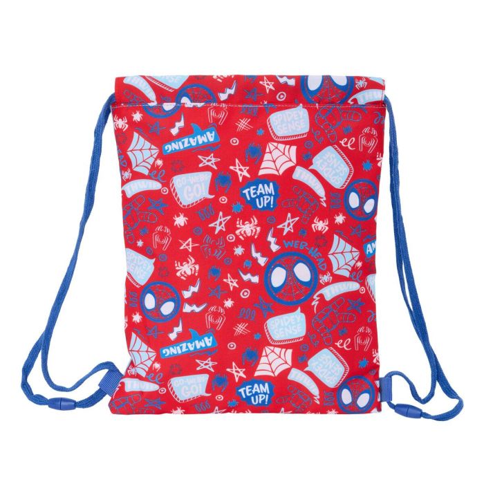 Bolsa Mochila con Cuerdas Spider-Man Rescue Azul Rojo 26 x 34 x 1 cm 1