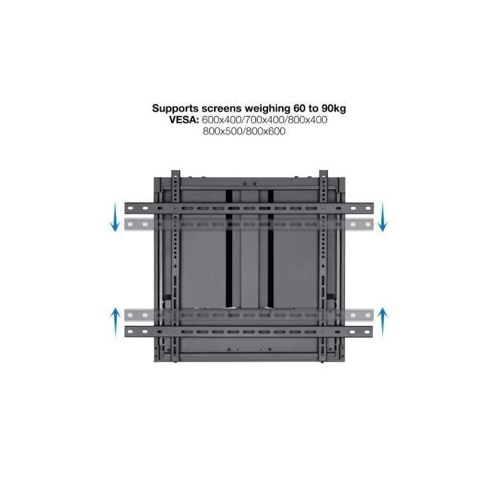TooQ LPHA7090 Soporte de Pared Regulable para Pantallas Interactivas 70-90 pulgadas hasta 55 kg VESA 800x600 Negro 1 TooQ LPHA7090 Soporte de Pared Regulable para Pantallas Interactivas 70-90 pulgadas hasta 55 kg VESA 800x600 Negro 1