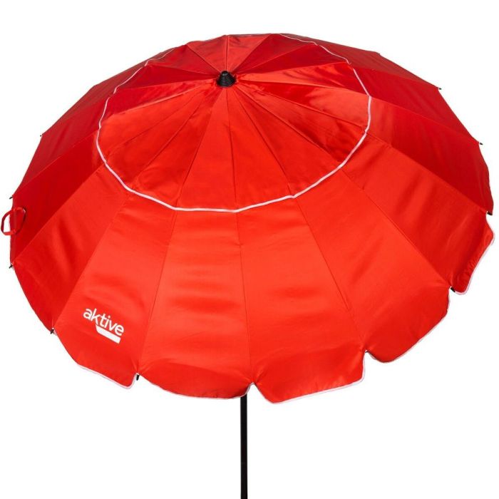 Sombrilla Aktive Rojo Aluminio 240 x 235 x 240 cm (6 Unidades) 6 Sombrilla Aktive Rojo Aluminio 240 x 235 x 240 cm (6 Unidades) 6
