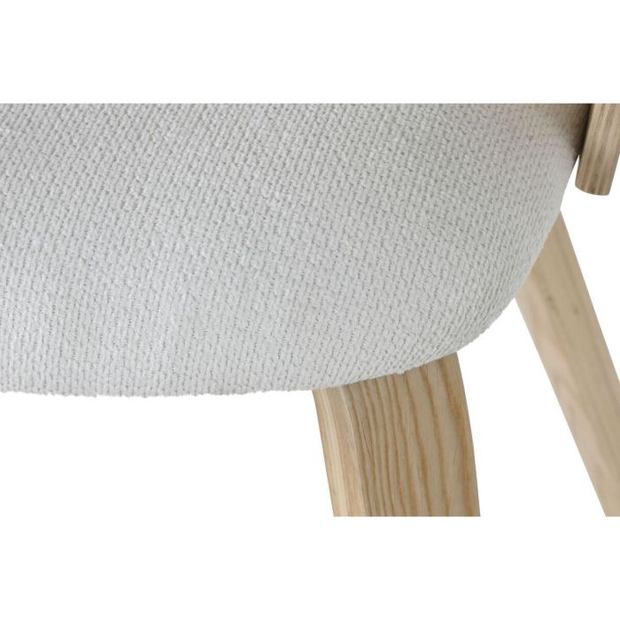 Silla Scandi DKD Home Decor Blanco 57.5 x 75 x 60 cm 1