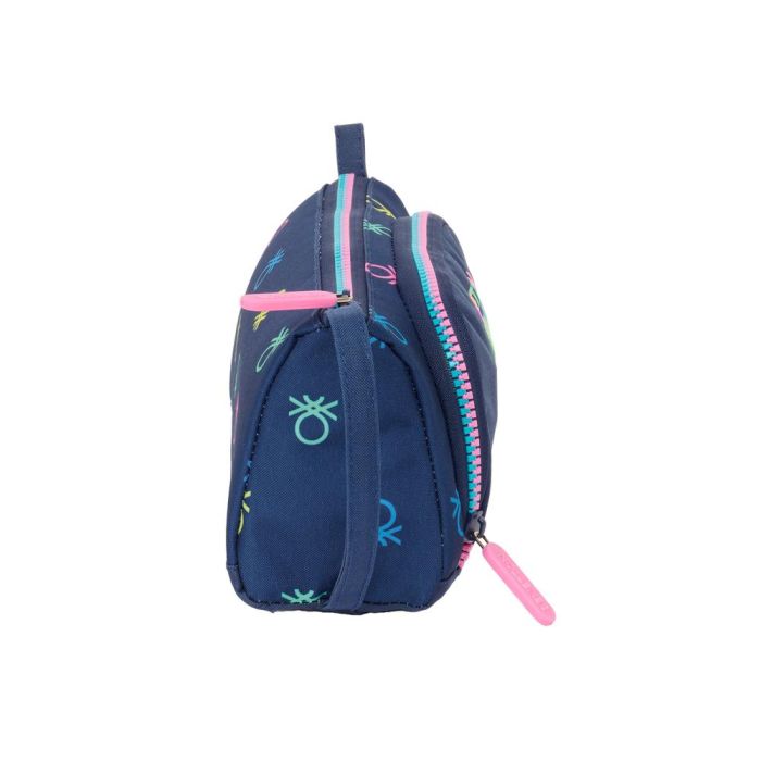 Estuche Escolar con Accesorios Benetton Cool Azul marino 20 x 11 x 8.5 cm (32 Piezas) 2