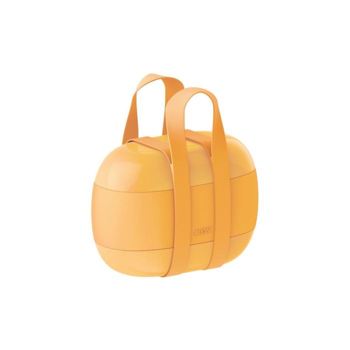 Alessi SA02 Y Food à Porter Fiambrera Resina Termoplástica Amarilla 3 Compartimentos