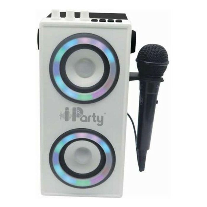 Lexibook iParty Altavoz Bluetooth Portátil con Micrófono y Efectos de Luz, Sonido Potente 24W, Bluetooth 5.0, USB, SD, Aux 4 Lexibook iParty Altavoz Bluetooth Portátil con Micrófono y Efectos de Luz, Sonido Potente 24W, Bluetooth 5.0, USB, SD, Aux 4