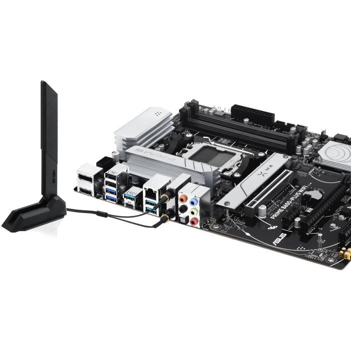Asus PRIME B650-PLUS WiFi Placa Base ATX AMD B650 Socket AM5, Compatible con Ryzen 7000/8000/9000, Wi-Fi 6E, 2.5 Gigabit Ethernet, DDR5, M.2, SATA III, 90MB1KP0-M0EAY0 7