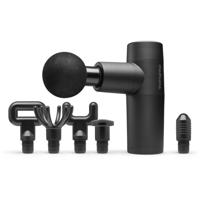 Medisana MED4015588889868 Pistola de Masaje de Percusión, 5 Niveles, Batería 7.4V, Color Negro Medisana MED4015588889868 Pistola de Masaje de Percusión, 5 Niveles, Batería 7.4V, Color Negro