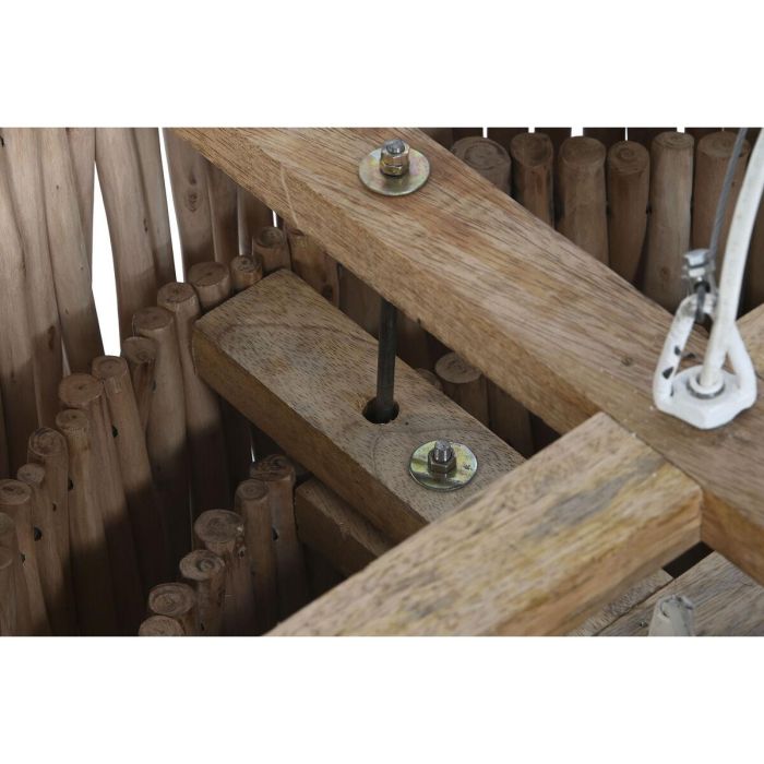 Lámpara de Techo Home ESPRIT Natural Madera de eucalipto 50 W 50 x 50 x 90 cm 4 Lámpara de Techo Home ESPRIT Natural Madera de eucalipto 50 W 50 x 50 x 90 cm 4