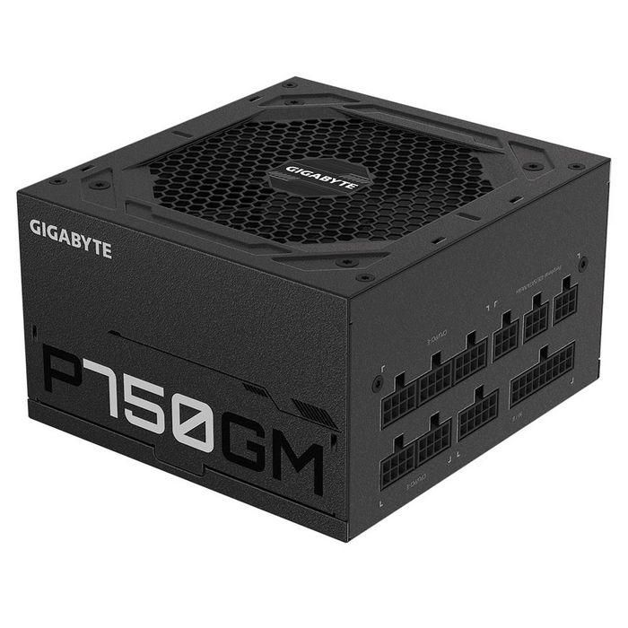 Gigabyte P750GM Fuente de Alimentación PC 750W 80 PLUS Gold Certificada, Modular, PFC Activo, Ventilador 120mm HYB 2