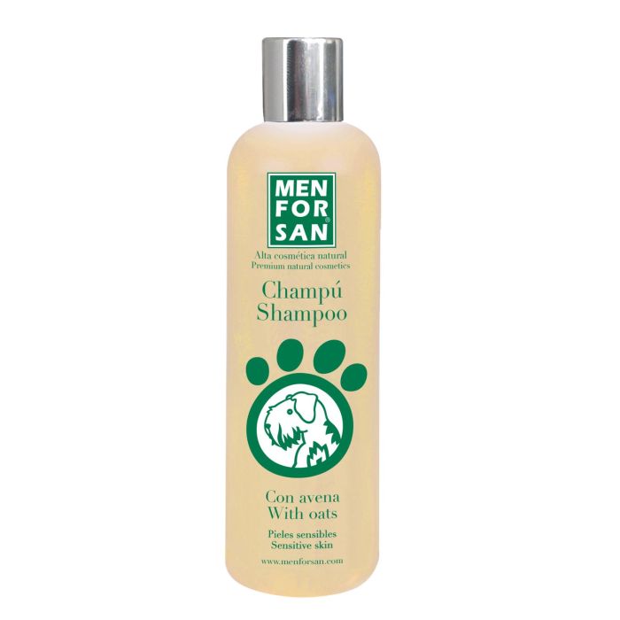 Men For San Champú Avena para Perros con Piel Sensible, Delicada o Irritada y Pelajes Finos, pH Balanceado 300 mL
