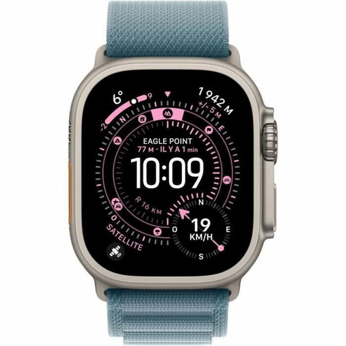Apple Watch Ultra 3 GPS + Cellular - 49 mm - Caja de titanio natural - Correa Alpine Loop azul claro - Mediana - MEWM4QFA 14 Apple Watch Ultra 3 GPS + Cellular - 49 mm - Caja de titanio natural - Correa Alpine Loop azul claro - Mediana - MEWM4QFA 14