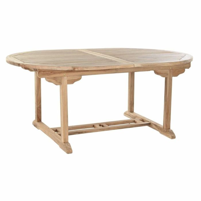 Mesa de Comedor DKD Home Decor Marrón Extensible Teca (180 x 120 x 75 cm)