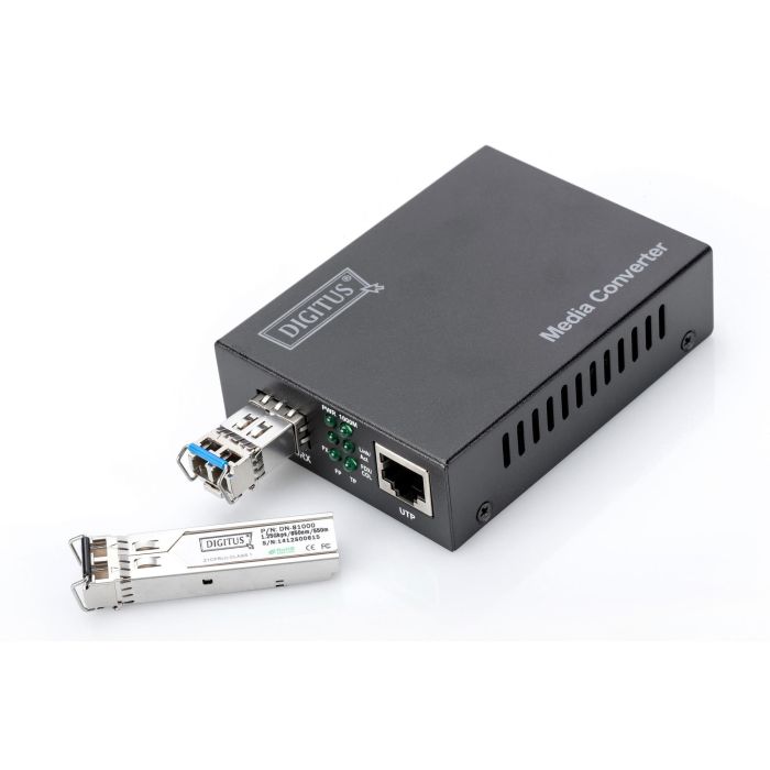 DIGITUS 10 Gigabit Media Converter Negro SFP 3