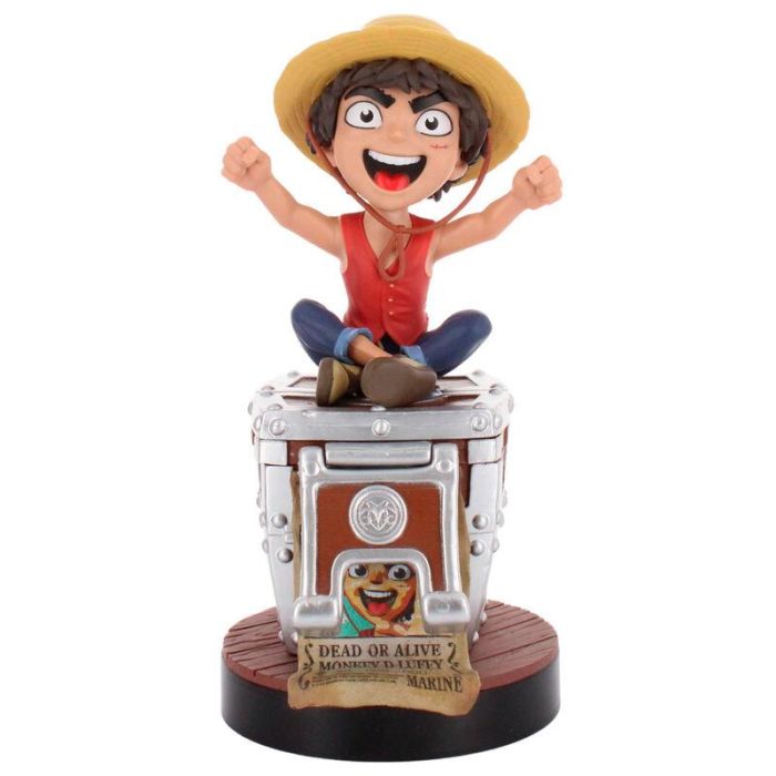 Cable Guy soporte sujecion Wanted Poster Luffy One Piece 20cm 1