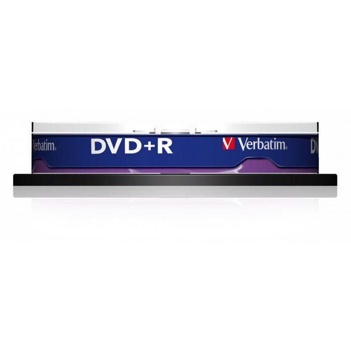 Verbatim DVD+R 4.7 GB 16X 10 Pack Spindle Superficie Matt Silver 1