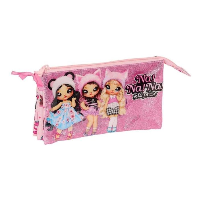 Portatodo Doble Na!Na!Na! Surprise Fabulous Rosa 22 x 12 x 3 cm Portatodo Doble Na!Na!Na! Surprise Fabulous Rosa 22 x 12 x 3 cm