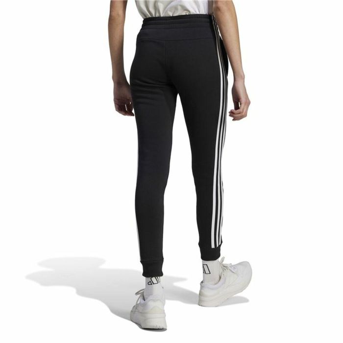 Pantalón Largo Deportivo Adidas 3S Fl C Pt Negro Mujer 3