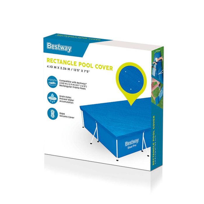 Cubrepiscinas Bestway Azul 410 x 226 cm 1 Cubrepiscinas Bestway Azul 410 x 226 cm 1