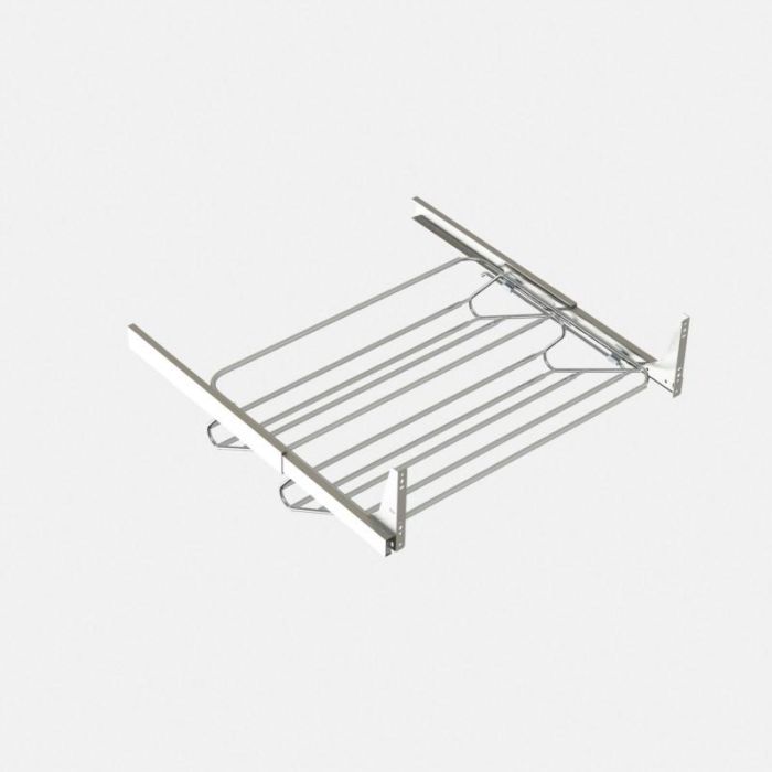 Herrajes Alk 9037.106 Zapatero Extraíble Extensible Óptima Guías Bolas Extracción Total | Ancho Ajustable 600-1000mm Cromado 1