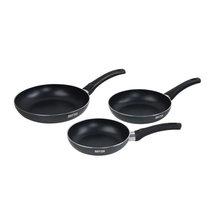 Set de Sartenes Quttin Aluminio 24 cm 3 Piezas (4 Unidades)