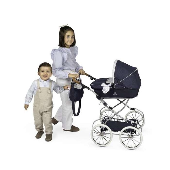 Decuevas Coche de Muñeca Plegable con Bolso Vintage para Muñecas de hasta 48 cm 2 Decuevas Coche de Muñeca Plegable con Bolso Vintage para Muñecas de hasta 48 cm 2