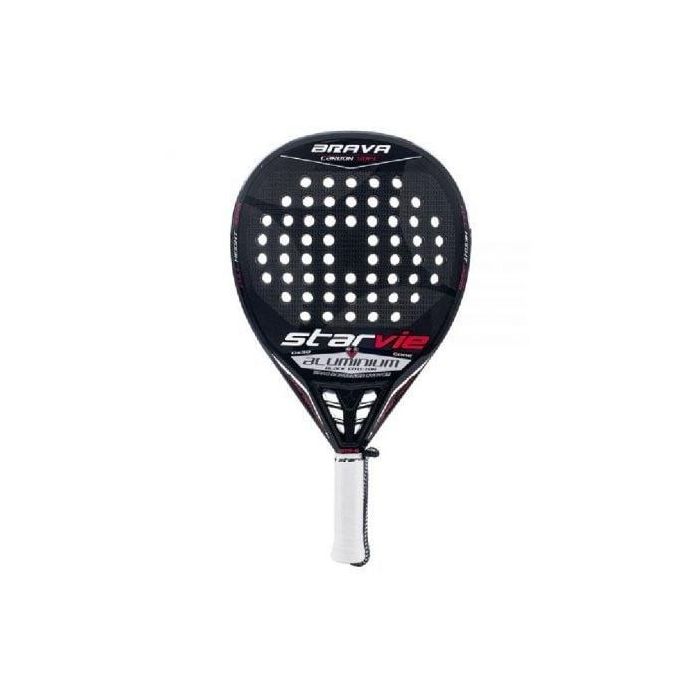Pala de Padél Starvie Brava Carbon Soft Aluminium LTD/ Negra y Roja Pala de Padél Starvie Brava Carbon Soft Aluminium LTD/ Negra y Roja