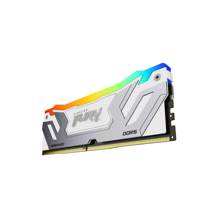 Kingston KF584CU40RWAK2-48 Memoria RAM 48GB (2x24GB) DDR5 8400MT/s CL40 Fury Renegade RGB White XMP para PC