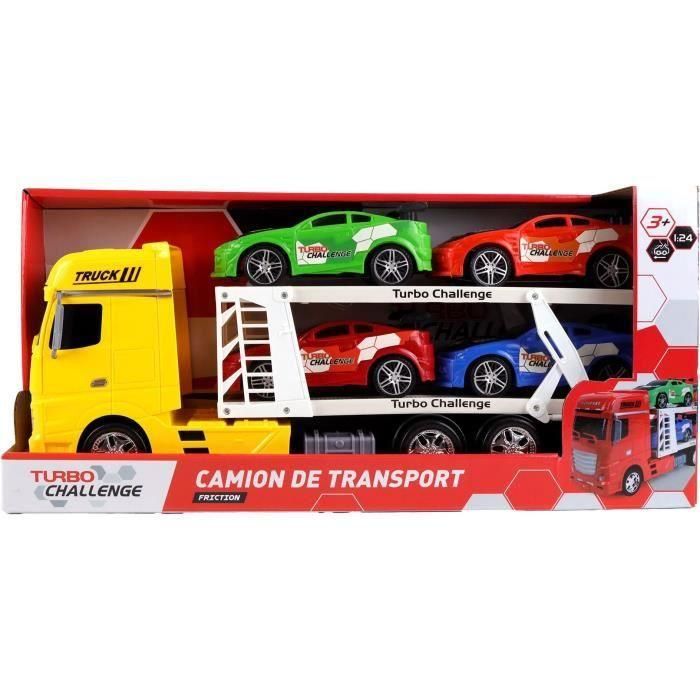 Camión de Transporte - TURBO CHALLENGE - Vehículos de Intervención - 1/24 - Vehículo de Fricción - Color Aleatorio 4 Camión de Transporte - TURBO CHALLENGE - Vehículos de Intervención - 1/24 - Vehículo de Fricción - Color Aleatorio 4