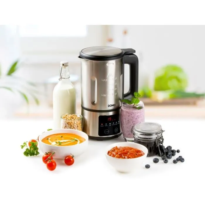 Domo DOM5411397150196 Blender Calefactor, 6 Programas, Acero Inoxidable 2